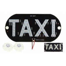 Автомобільне LED табло табличка Таксі 12В біле