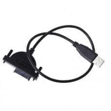Адаптер USB 2.0 - Slimline SATA 13pin 6+7pin CD/DVD привід ноутбука