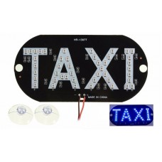 Автомобільне LED табло табличка Таксі 12В синя
