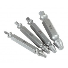 Екстрактор гвинтів саморізів шурупів набір 4 шт