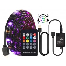 Підсвічування LED фонове RGB 2м з пультом датчиком звуку