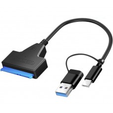 Адаптер USB type-c – SATA III HDD 2.5 SSD до 5Гбіт/с