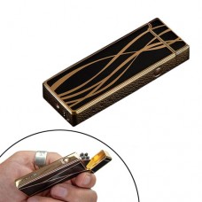 Електро імпульсна запальничка USB Lighter чорно-золота