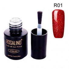 Гель-лак Rosalind R01 червоний шиммер 7мл