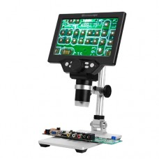 Мікроскоп G1200 з дисплеєм 7" на штативі портативний 1200X MicroSD