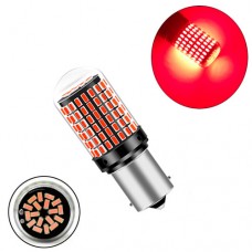 LED 1156 BA15S P21W лампа в автомобіль, 144 SMD 3014 червоний