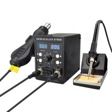 Паяльна станція NEWACALOX 8786D паяльник 60 Вт HAKKO 900 фен 750 Вт