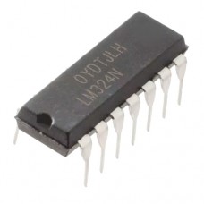 Чіп LM324N LM324 DIP14, Операційний підсилювач 4-канальний