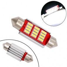 Лампа в авто C5W LED C10W 36мм 12 SMD 4014 з обманкою Canbus білий