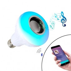 Розумна LED RGB Лампа з Bluetooth динаміком 6+3Вт, пультом ДК, музична