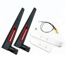 Антена Wi-Fi 2.4 5 ГГц 10дбі з кабелем MHF4 RP SMA 2шт.