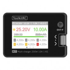 Зарядний пристрій ToolkitRC M7 200Вт 10А 1-6S LiPo LiFepo4 Li-ion