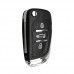 Корпус ключ для Peugeot 306407807 Citroen C2 C3 C4 C5 C6 3 кн CE0523 HU83