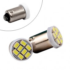 Лампа в авто BA9S LED T4W 2шт 8 SMD 3020 білий