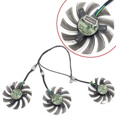 Вентилятори 3шт 75мм 12В 4пін T128010SU для GTX 980 1060 1070 G1 1080