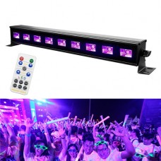 Ультрафіолетова лампа для дискотек 27Вт 40см 9LED DMX512
