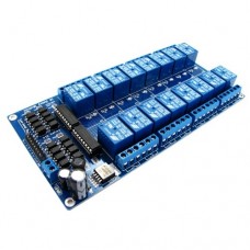 Реле 12в 16 каналів модуль для Arduino PIC ARM
