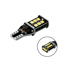 Лампа W16W 12В T15 LED з обманкою CANBUS білий 2 шт