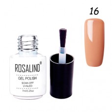 Гель-лак для нігтів манікюру 7мл Rosalind, шеллак, 16 цегла