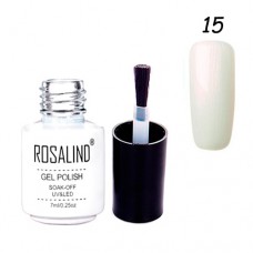Гель-лак для нігтів манікюру 7мл Rosalind, шеллак, 15 перламутровий