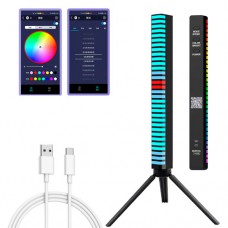 Світильник D-10-RGB еквалайзер 32 LED Bluetooth USB Type-C