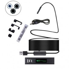 Бороскоп ендоскоп Wi-Fi USB 10м камера 1600x1200 8мм жорсткий кабель