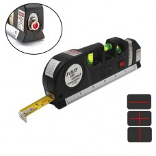 Лазерний рівень, нівелір 2 лінії 5 точок Fixit Laser Level Pro 3, рулетка