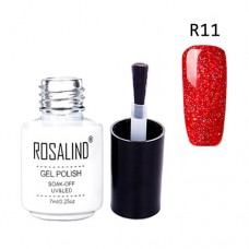 Гель-лак Rosalind R11 гранатовий шиммер 7мл