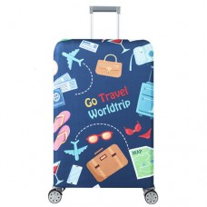 Чохол на валізу M 22-24" go travel worldtrip