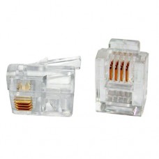 Конектор телефонний RJ11 RJ12 6P4C 100 шт