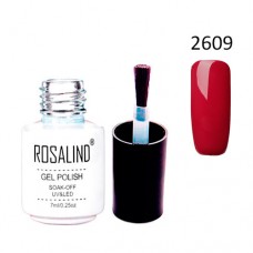 Гель-лак для нігтів манікюру 7мл Rosalind, шеллак, 2609 вишневий