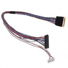 Кабель шлейф LVDS I-PEX 40pin 2каналу 6біт для РК матриць 15.6-19