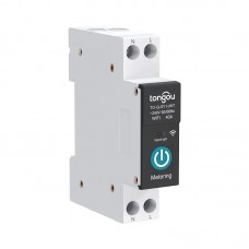 Реле Tongou TO-Q-SY1-JWT 1P 63А din wifi лічильник